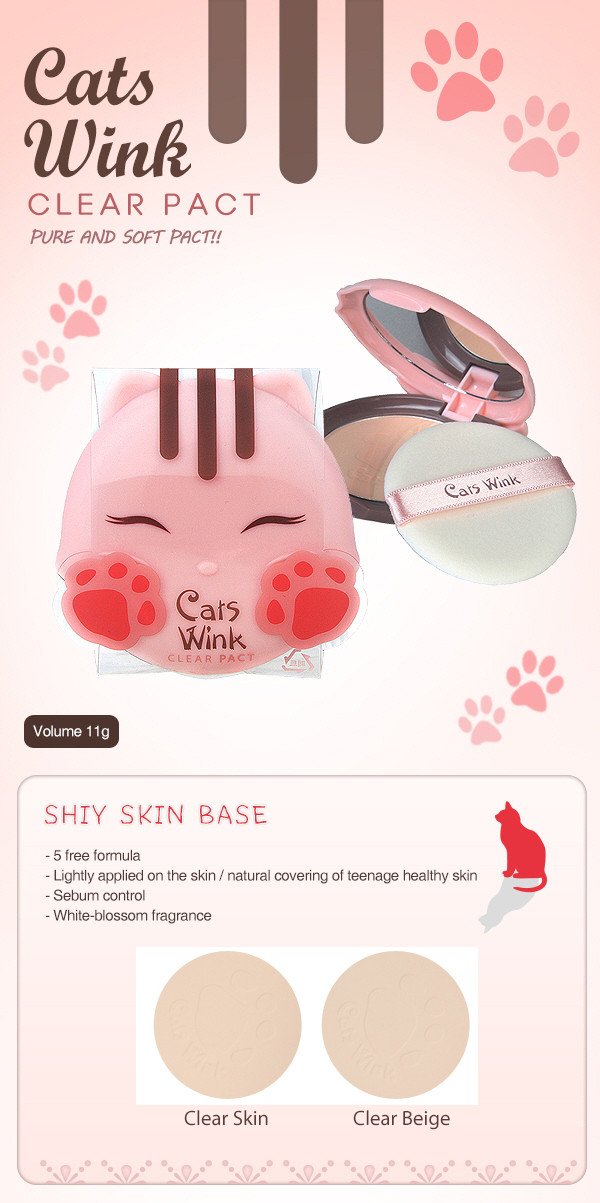TONYMOLY Cat Wink Clear Pact 1